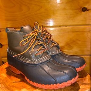 LLBean boots 6” Womens Olive/Brown/Sail Orange